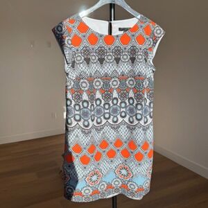Banana Republic‎ Sleeveless Dress Geometric Print Casual Career Size 6